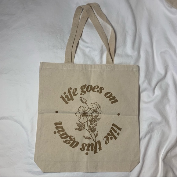 BTS INSPIRED LIFE GOES ON TOTE - Picture 4 of 4